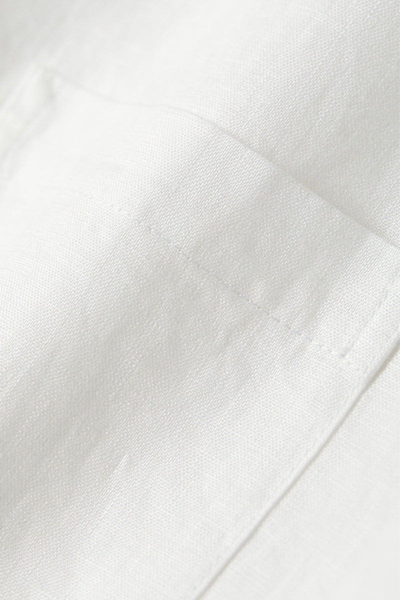 Premium French Linen Long Sleeve Button-Down Shirt