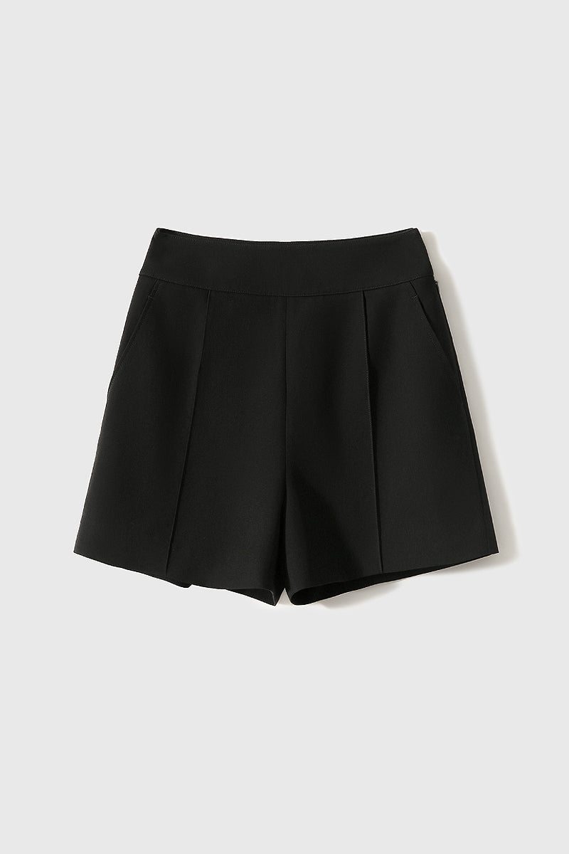 Regular-Fit Tailored Acetate-Blend Pleated Shorts