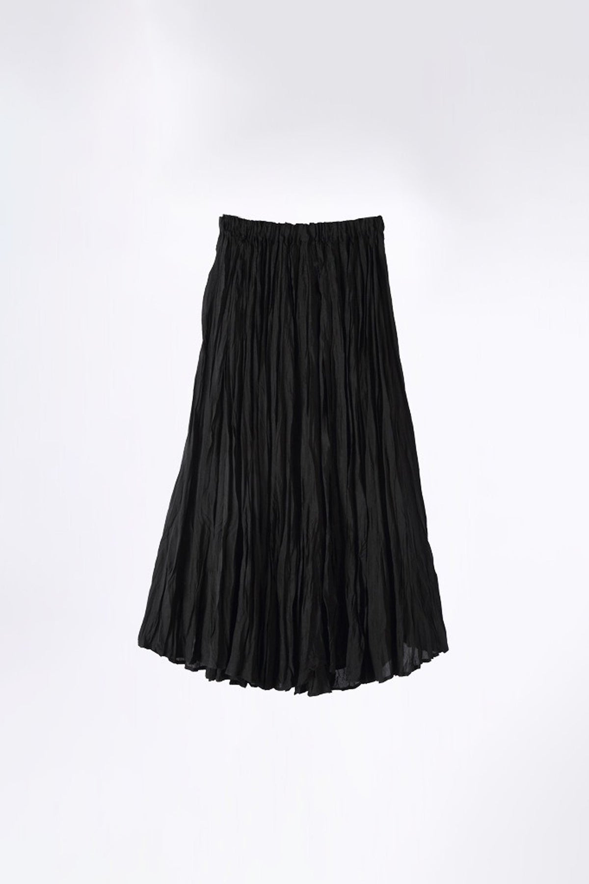 Romantic Flowy Textured A-Line Midi Skirt