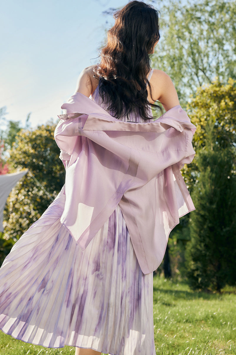 Sheer Lyocell-Blend Drop-Shoulder Shirt