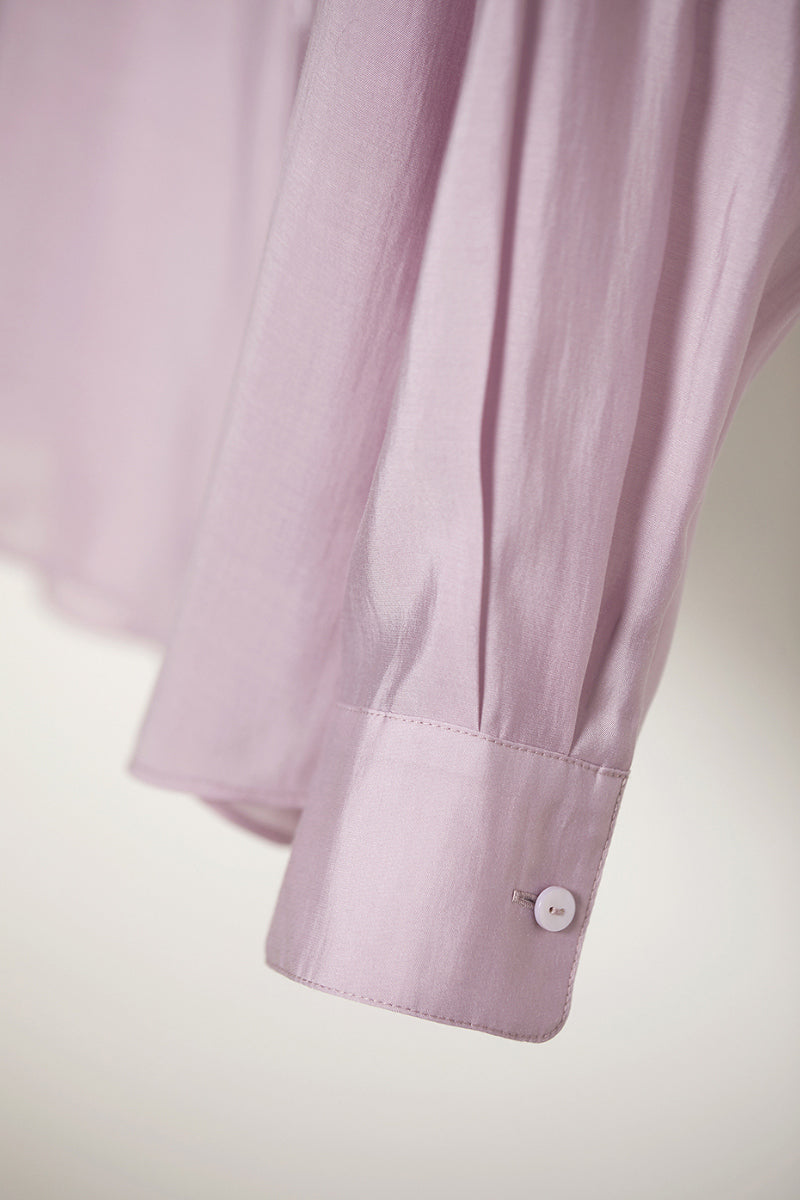 Sheer Lyocell-Blend Drop-Shoulder Shirt