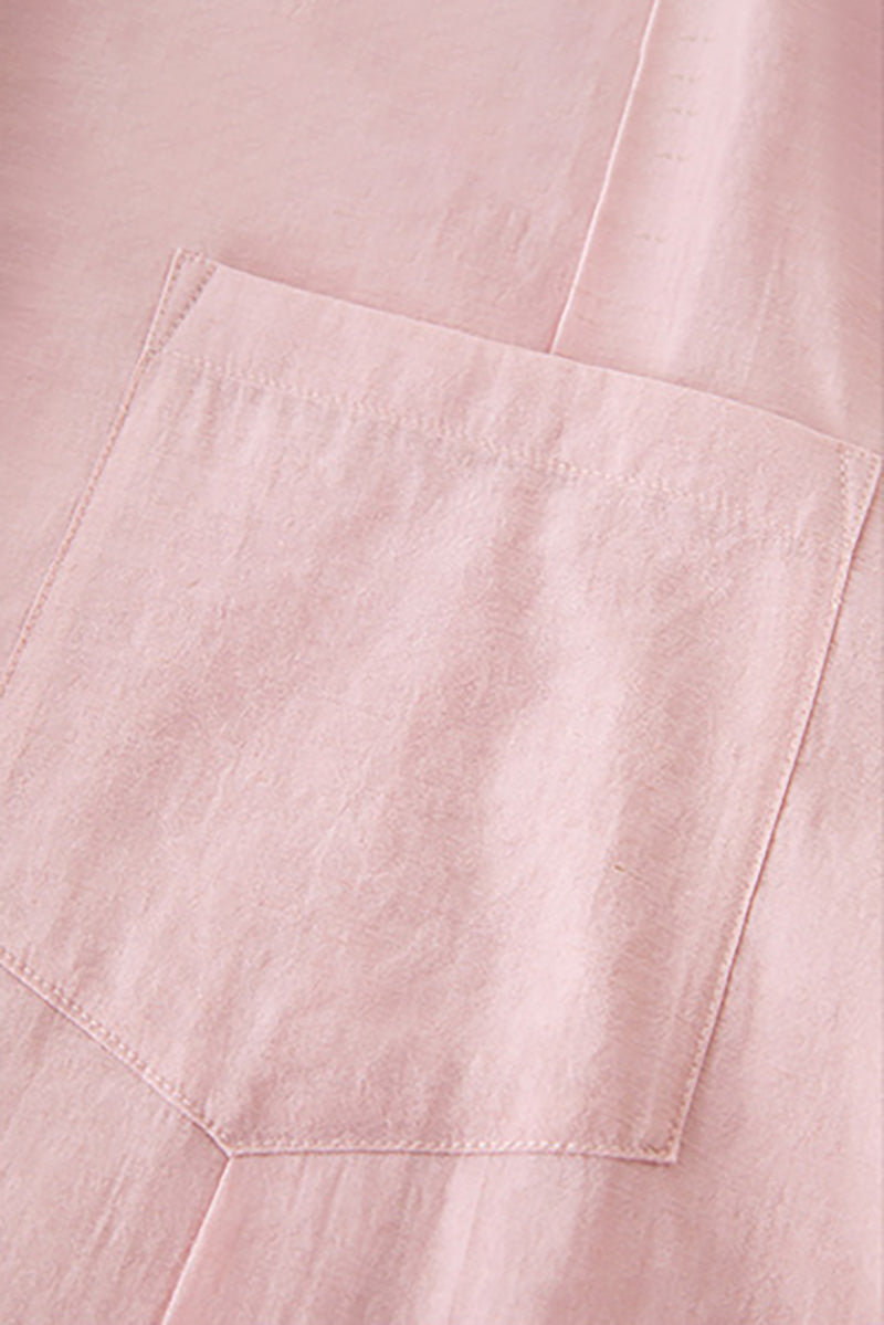 Sheer V-Neck Drop-Shoulder Shirt