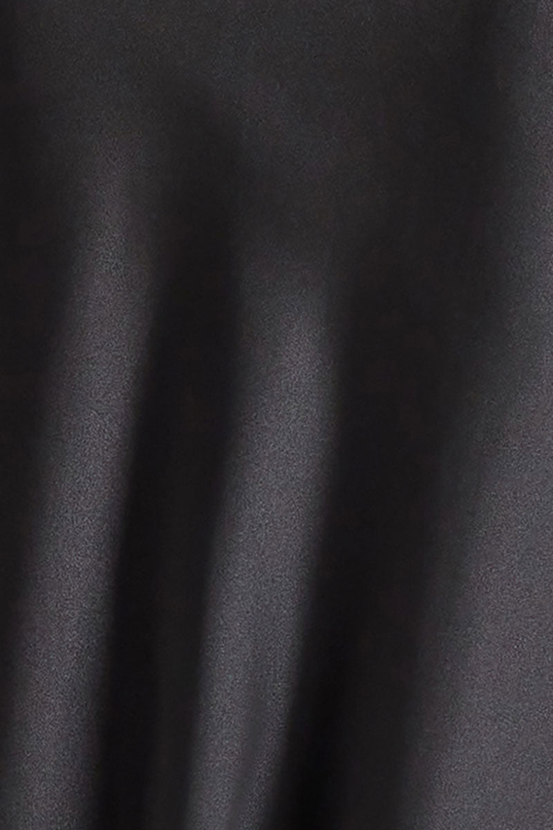 Silk-Tencel Satin V-Neck Midi Slip Dress with Frastaglio