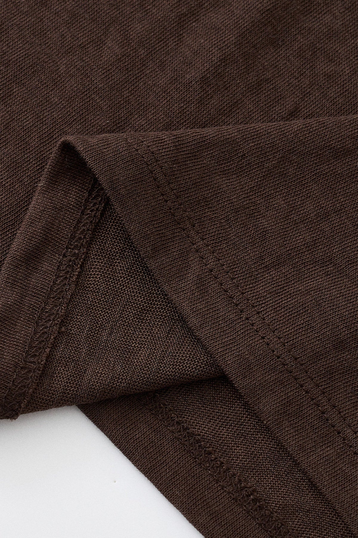 Slouchy Off Shoulder Brown Top