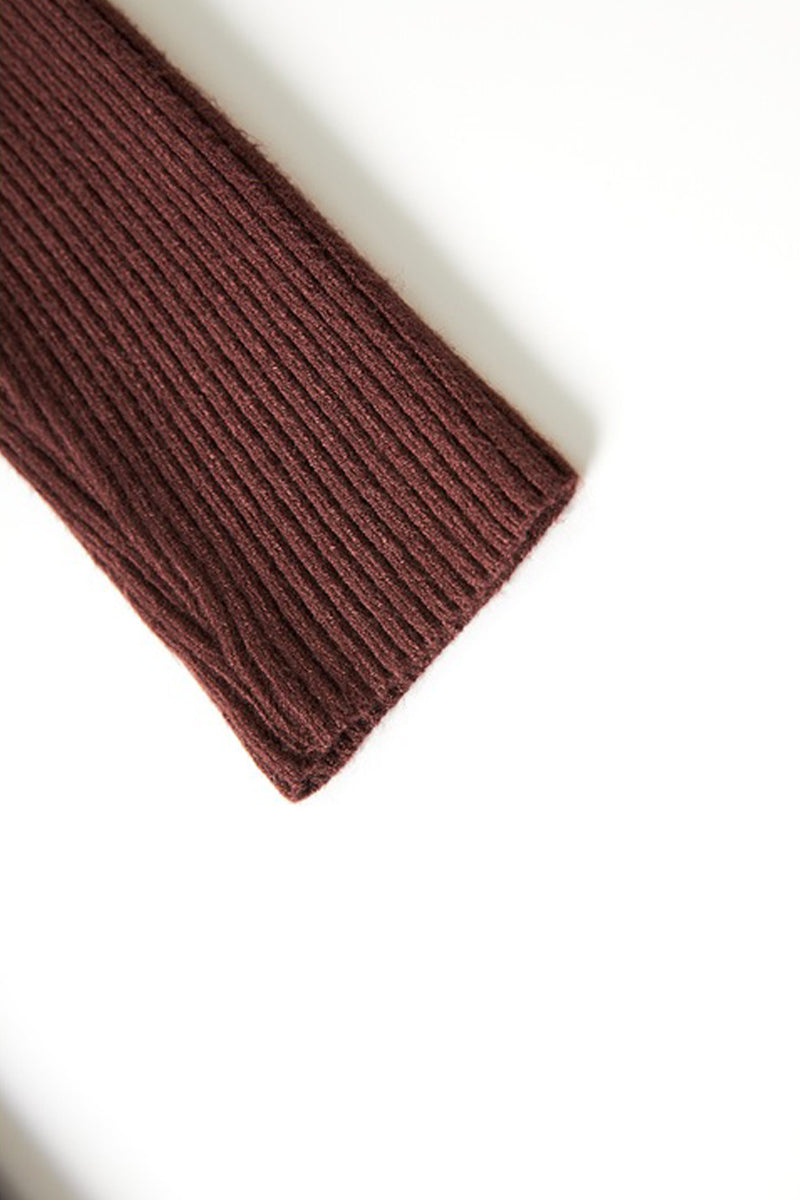 Soft Ribbed Long Sleeve Maxi Sweater Dress with Poncho