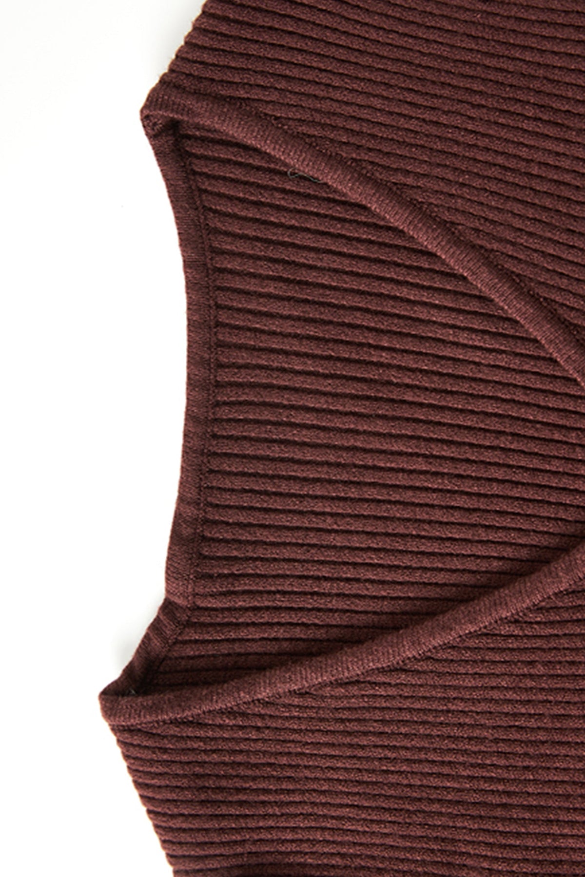 Soft Ribbed Long Sleeve V-Neck Maxi Sweater Dress