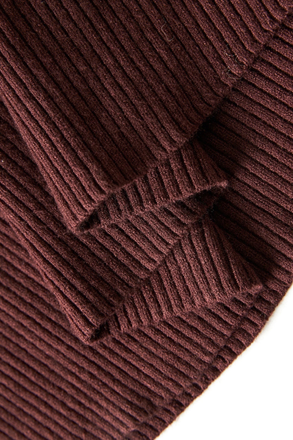 Soft Ribbed Long Sleeve V-Neck Maxi Sweater Dress