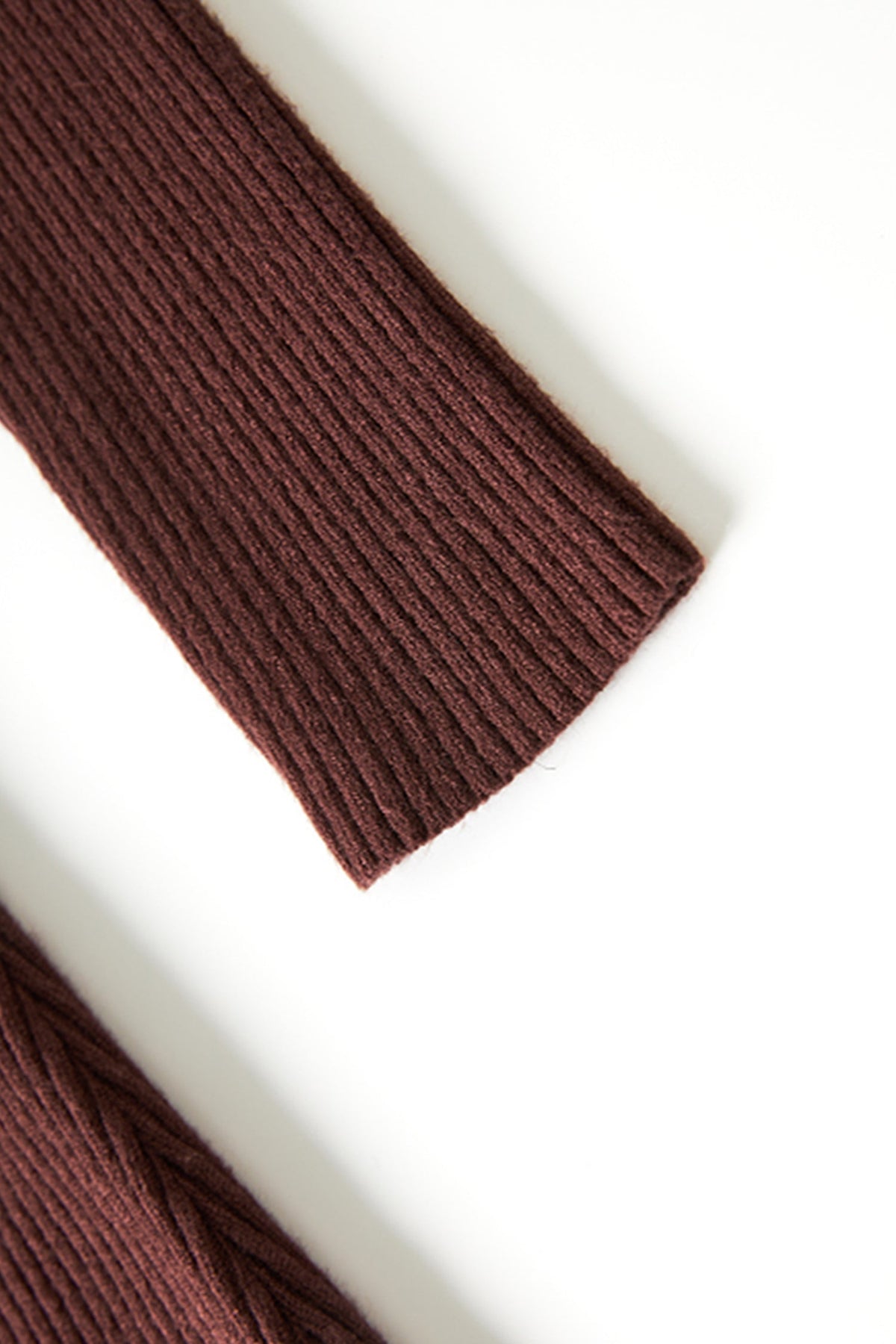 Soft Ribbed Long Sleeve V-Neck Maxi Sweater Dress