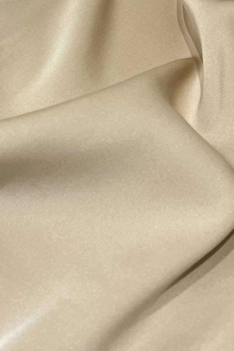 Stretch Silk Sleeveless V-Neck Pleated Shell Tank Blouse