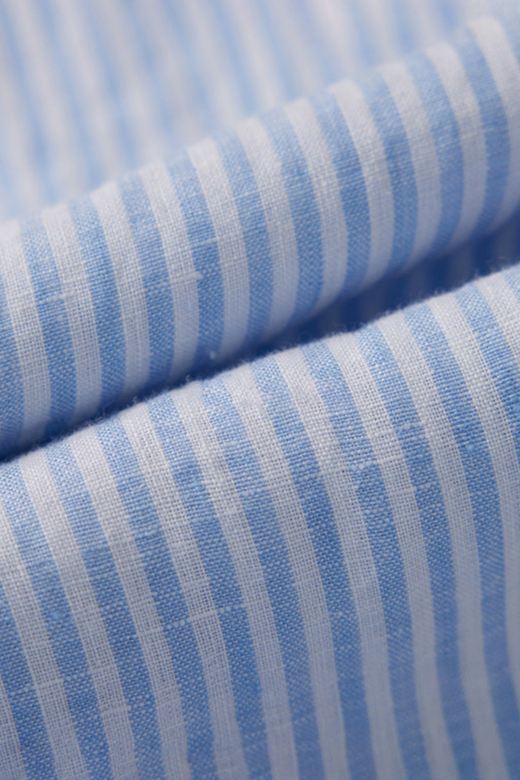 Striped Linen Long Sleeve Button-Down Shirt