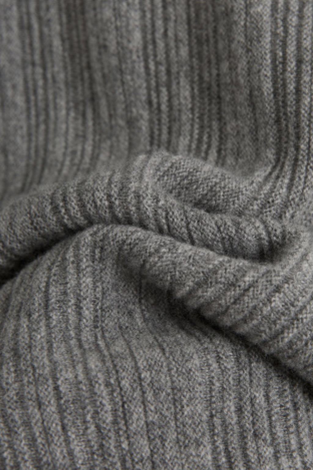 Ultrasoft Ribbed Wool Knit Button-Up Shirt