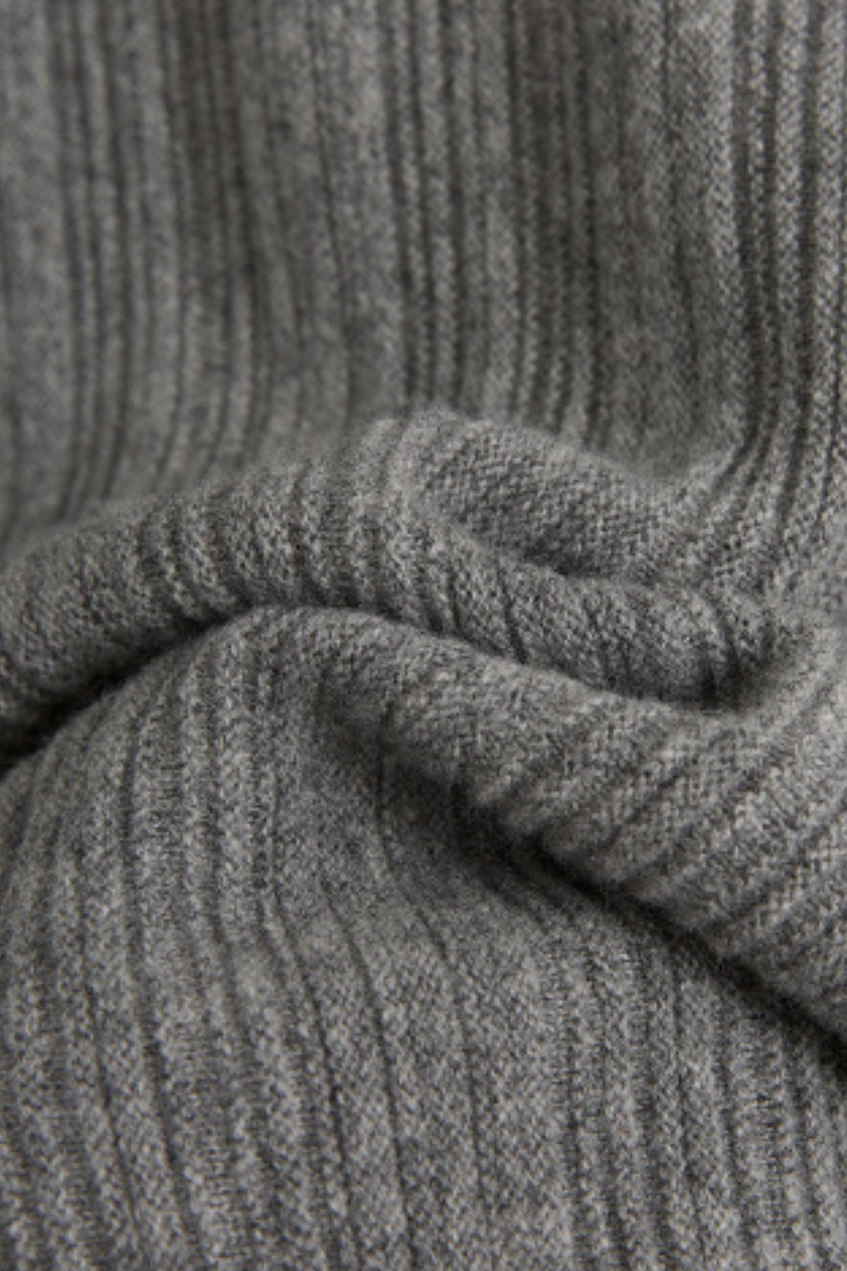 Ultrasoft Ribbed Wool Knit Button-Up Shirt