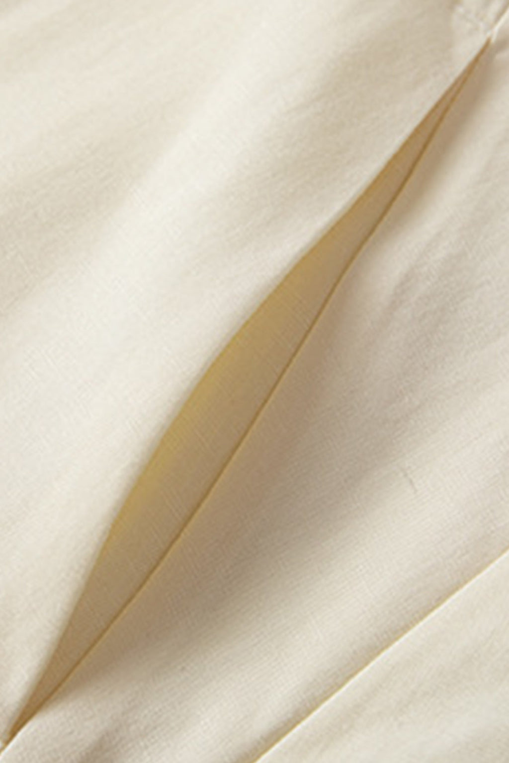 White Silk-Linen Sleeveless Maxi Dress with Pockets